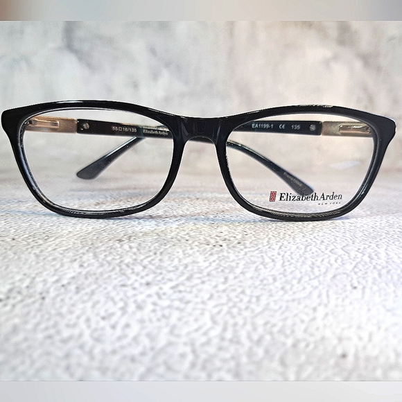 NEW Elizabeth Arden Eyeglass Frame Rx'able Black Classy Trendy Glasses 55-16-135 - Picture 6 of 6